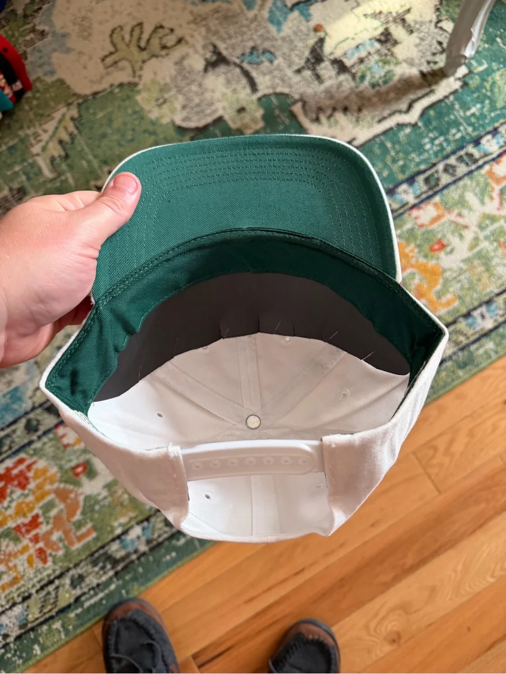 New York Jets White and Green Logo Cap